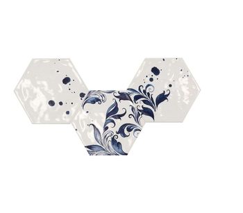 D.Vezelay Drops Blue 17.5x20
